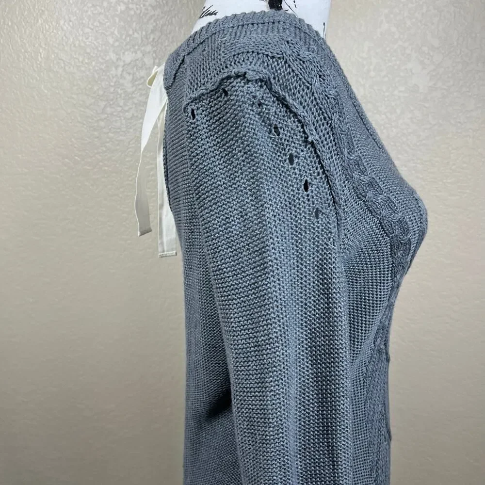 Banana-republic Women's Blue and Grey Jumper